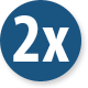  2 x 